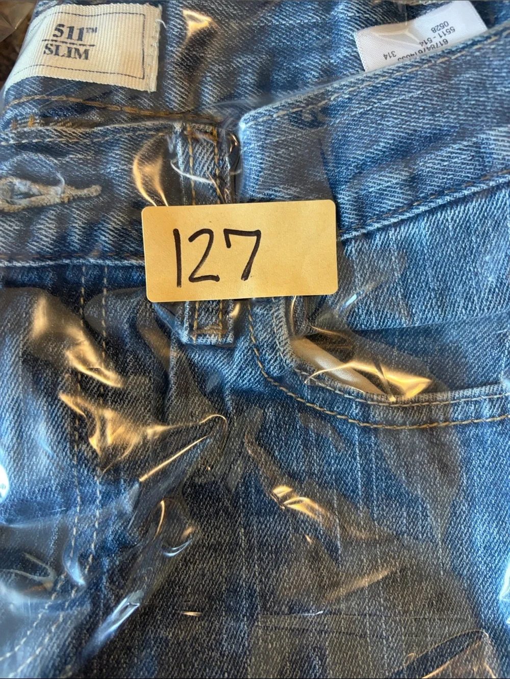 Levi's Strauss Boys Medium Blue 511 Slim Straight Jeans - Size 14 or 27x27